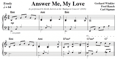 Answer Me My Love